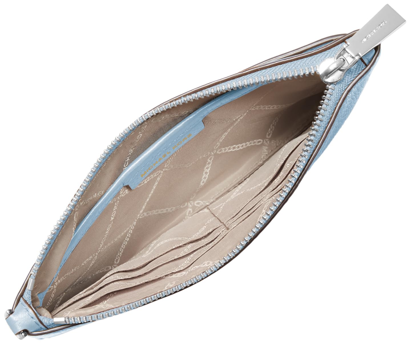 Michael Kors Jet Set Charm Medium Top-Zip Wristlet, Chambray