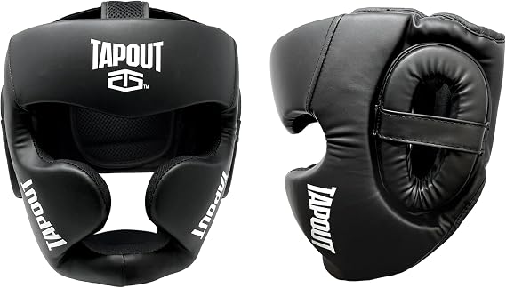 TAPOUT Boxing Set - 10 oz Gloves, Headgear, Two Handwraps, One Mouth Guard | Mesh Bag - Complete Training Gear for Boxers
