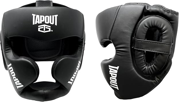 TAPOUT Boxing Set - 10 oz Gloves, Headgear, Two Handwraps, One Mouth Guard | Mesh Bag - Complete Training Gear for Boxers