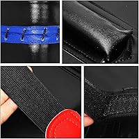 Vista 5 de TLBTEK Almohadilla de patada para Taekwondo - Almohadillas de entrenamiento para Muay Thai, MMA, Karate, Kickboxing - Almohadilla curva de cuero