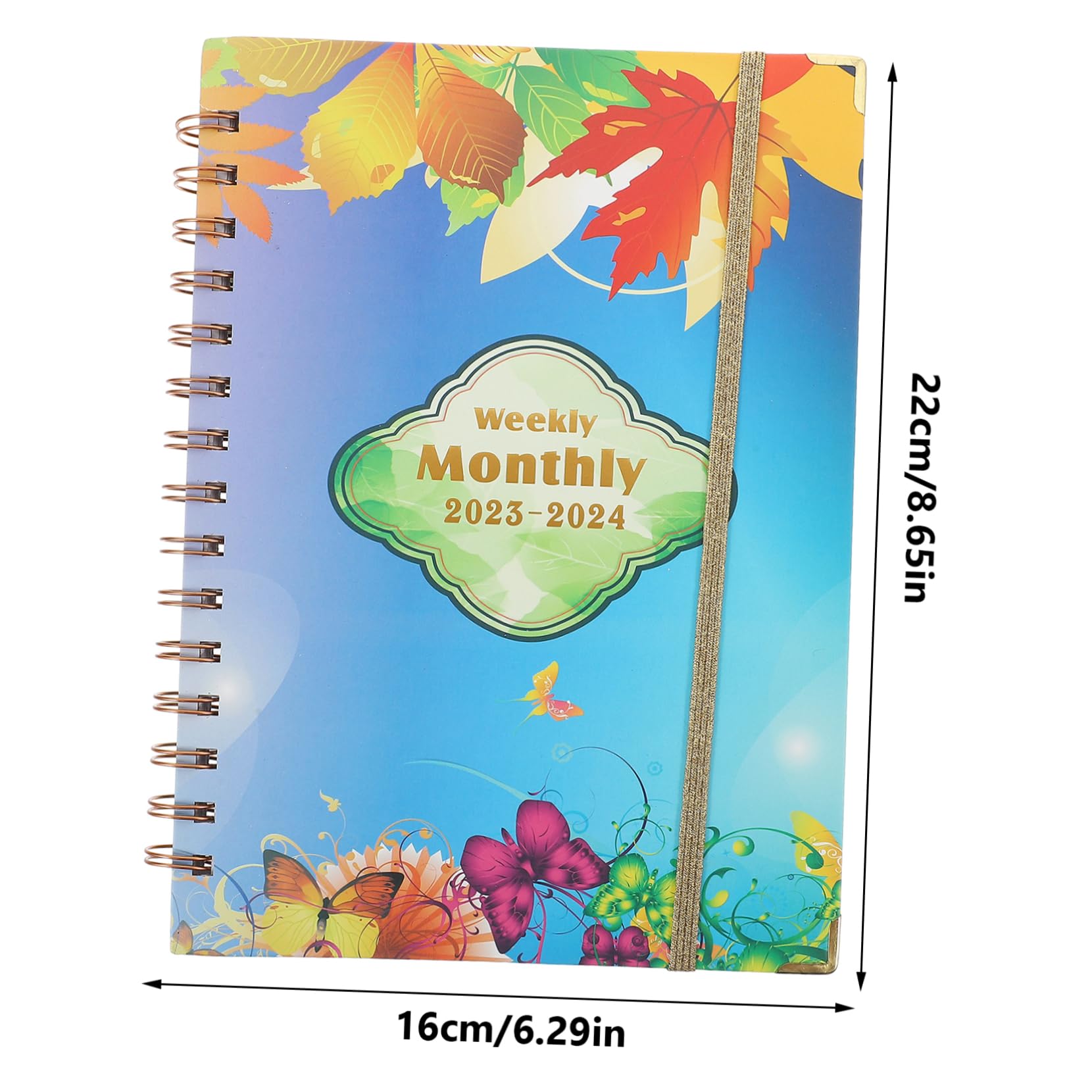 SEWACC 4stücke Planer Notizbuch Spiral Kalender Täglicher Akademischer Planer Für Schüler Und Lehrer Und Studienorganizer Notizbuch