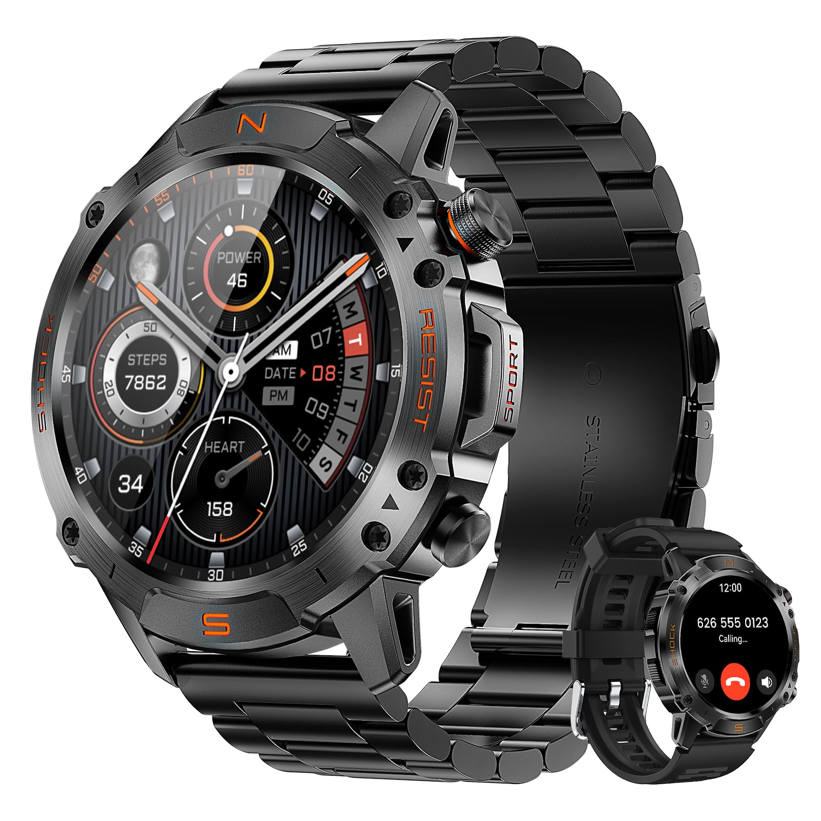 WalkerFit Military Smart Watch