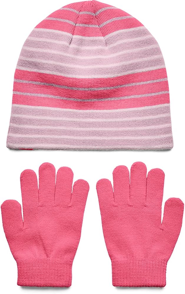 Under Armour Girls' Beanie Glove Combo , Sky Blue (914)/Blue Flannel , One Size Fits All : Clothing, Shoes & Jewelry