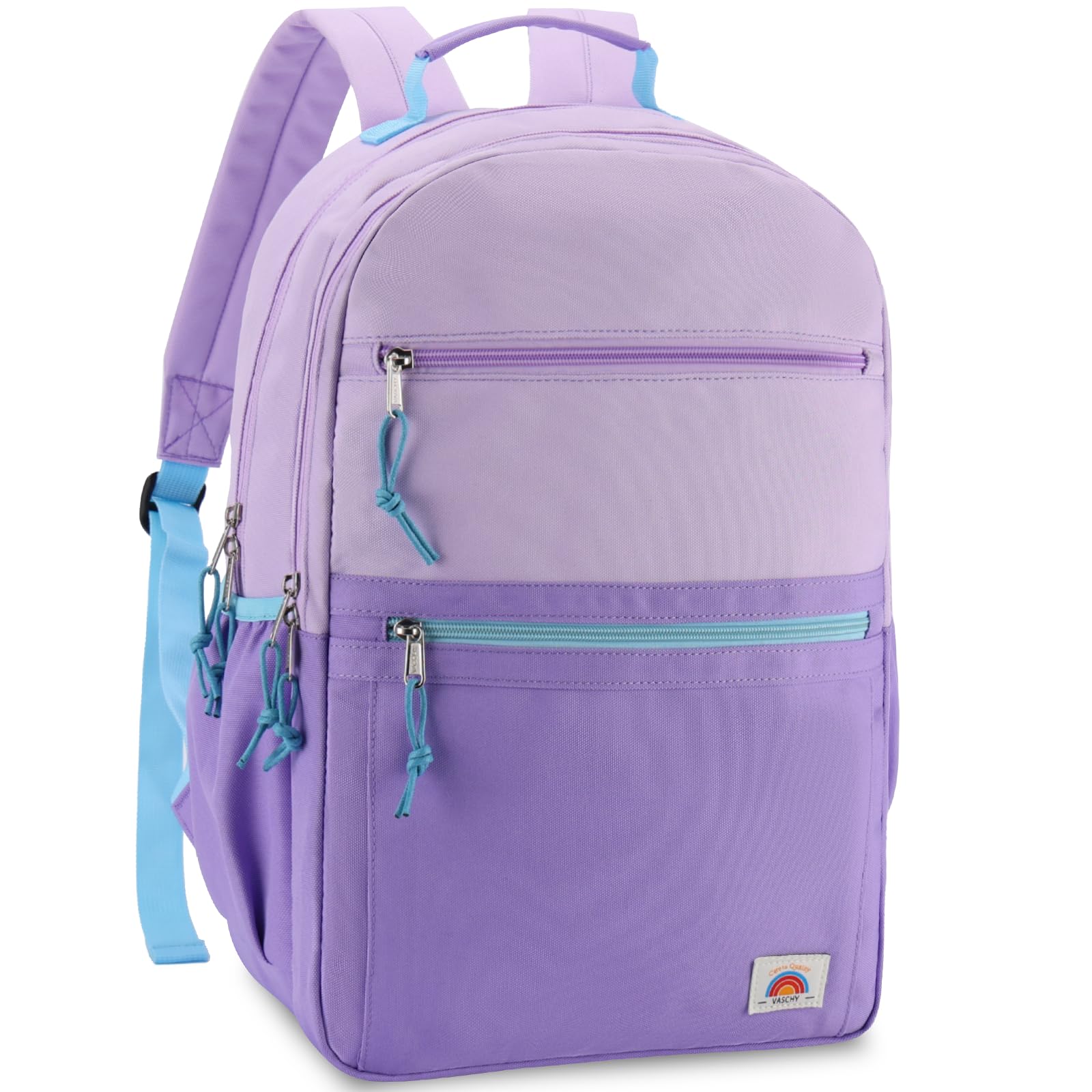 VASCHY Schooltas voor Meisjes en Jongens - Lichtgewicht Kinderrugzak 11L - Zwart
