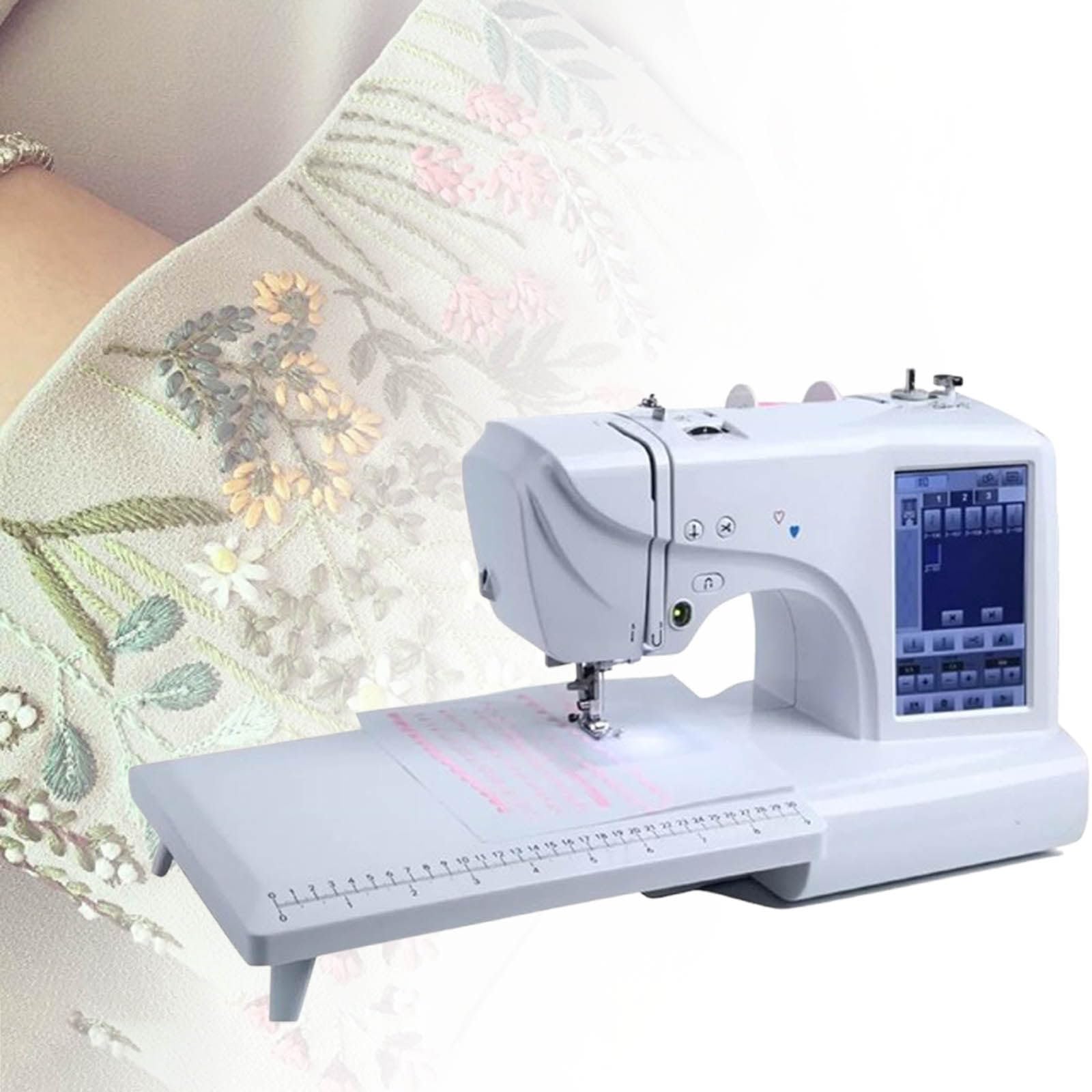 Macchine da Cucire Professionali con Touch Screen LCD, Macchina da Cucire elettrica computerizzata per Abbigliamento e Biancheria da Letto per la casa, con infila ago Automatico