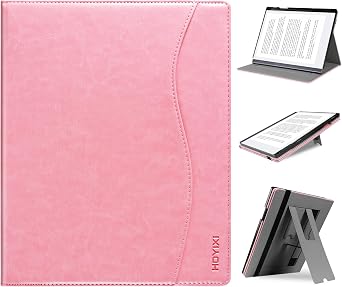 HoYiXi Protective Case for 10.3 Inch Remarkable 22020 Released - with Stable Folding Stand Design and Convenient Pen Pocket,Remarkable 2 Digital Paper 10.3 Tablet Cover Case,Pink