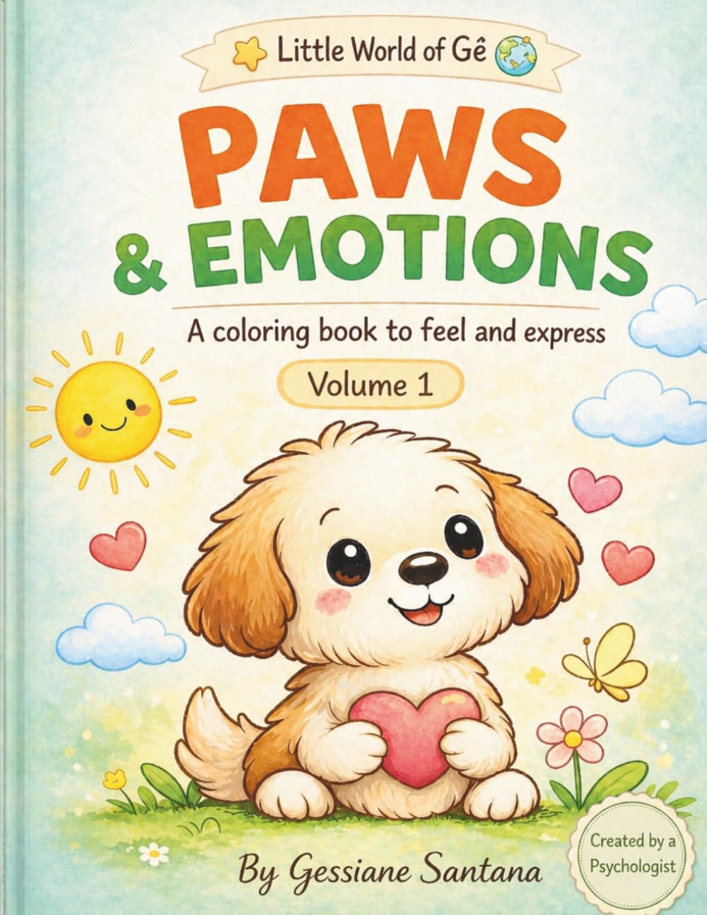 Paws & Emotions: A Mindful Coloring Book for Kids Fun and calming activities to help children understand feelings, build emotional skills, and relax