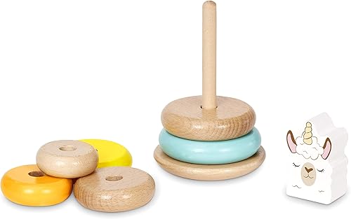 Miniatura 4 de Little Tikes Juguete de desarrollo apilador de forma de maíz de Llama-Critters de madera