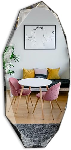 Miniatura 3 de Mirrors and More Espejo de tocador redondo sin marco con borde biselado (24 x 24 pulgadas), moderno montaje en pared para decoración del hogar,