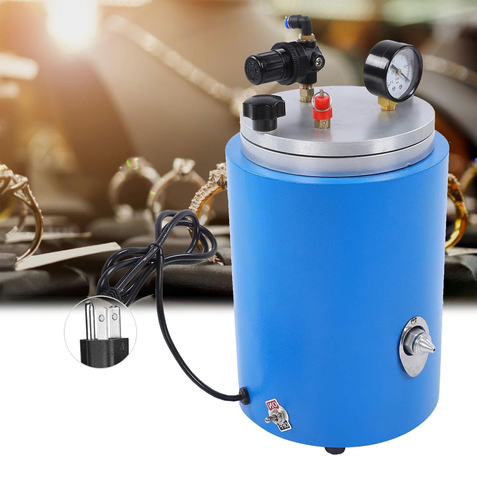Máquina de inyección de cera para fabricación de moldes en talleres de joyería y DIY