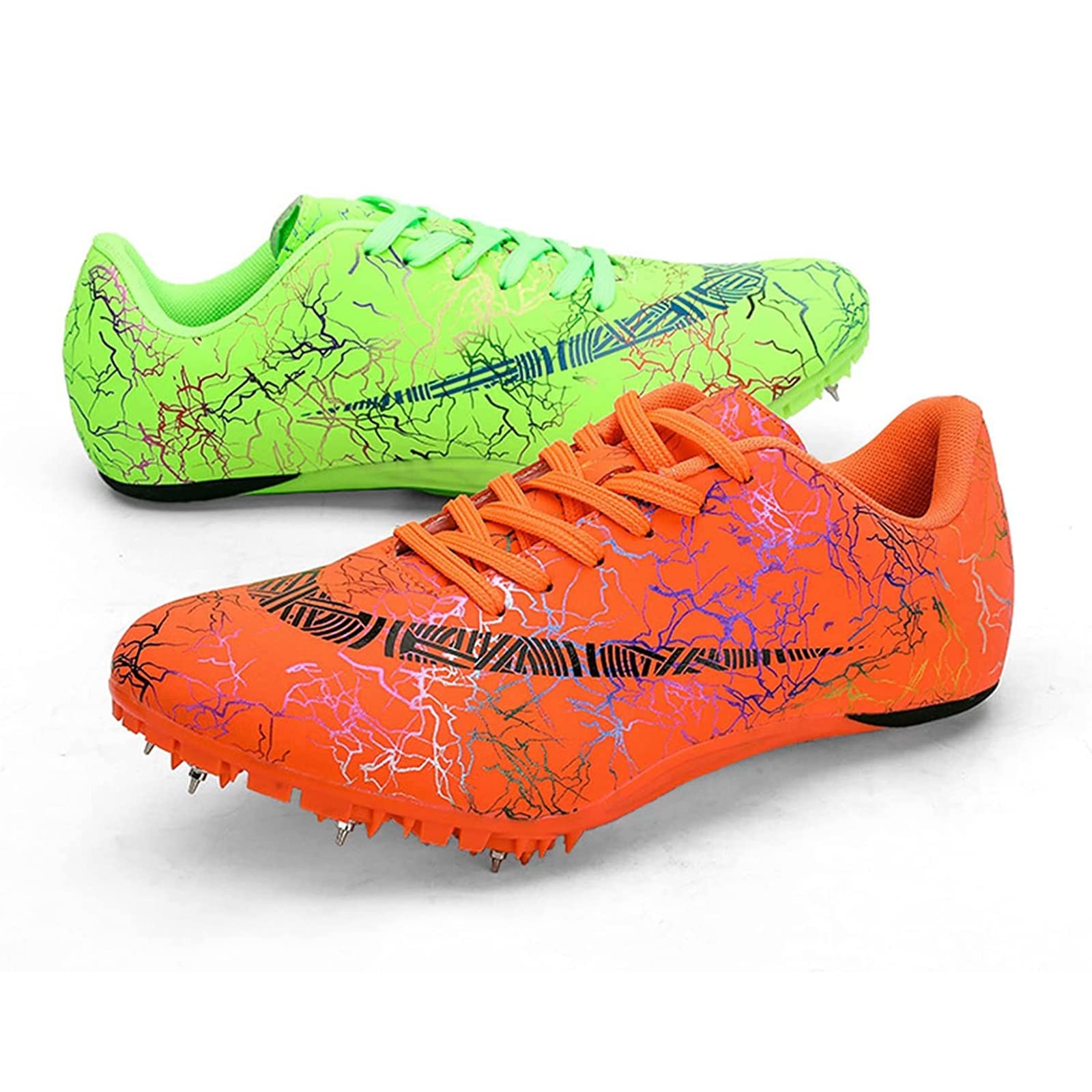 Chaussures De Course à Pointes Athlétisme Unisexes - 8 Clous Amovibles - Semelle Antidérapante - Taille 35-45 EU - Sprint, Cross, Saut