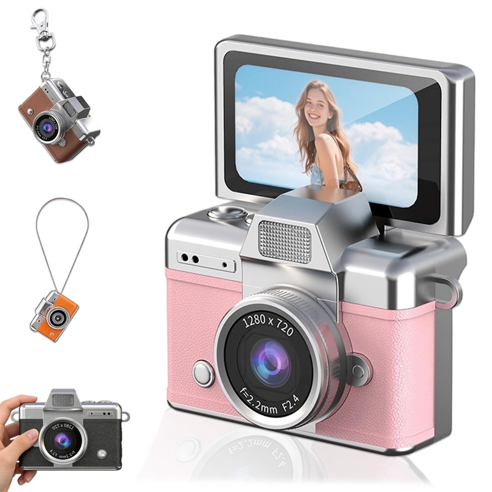 2026 New Mini Digital Camera with 1.47 in LCD Screen, Mini Retro