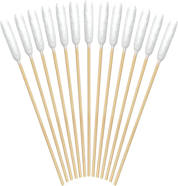 eyxformula Dog Ear Cleaning Swabs - Professional 6-inch Bamboo Sticks Long Cotton Swabs with Extra-Long Cotton Tips - Ideal Solution for Dog Ear Cleaning, Itch Relief, Ear Infection Preventi