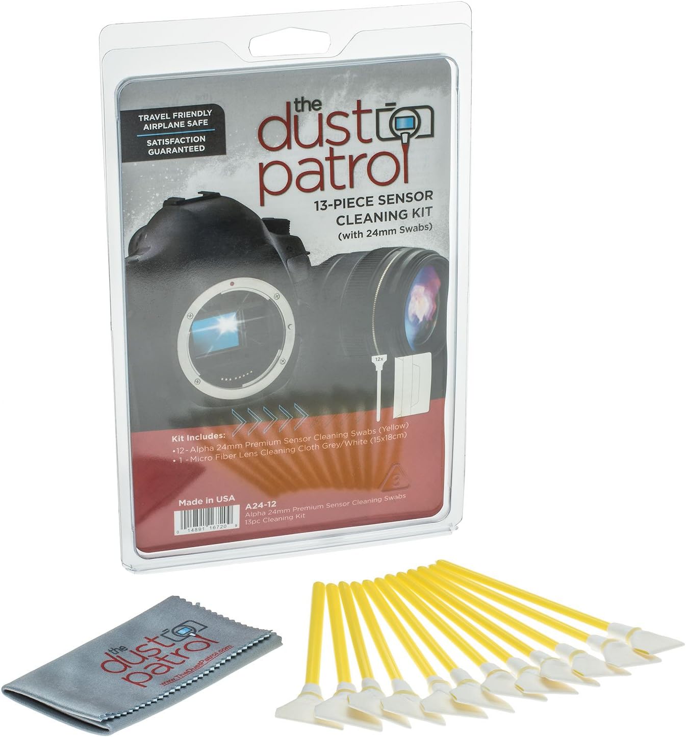 Alpha 24mm Sensor Cleaning Swabs (12pk) (Yellow)