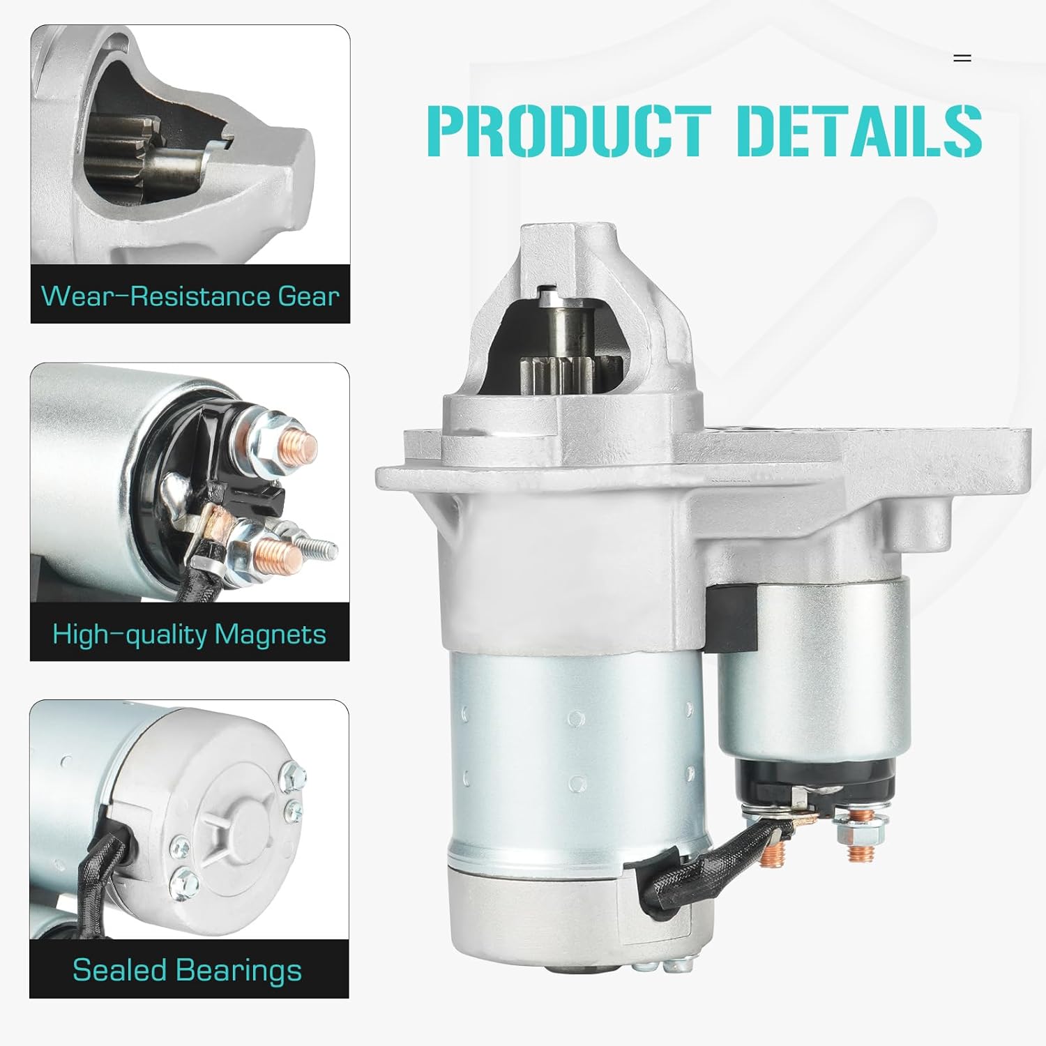 19288 Starter for Nissan Versa 1.6L 2013-2019, for Versa Note 1.6L 2014-2019, for Nissan Micra 1.6L 2015-2019, 12V, 10 Teeth, for 410-44107, S114-901A, S114-954B