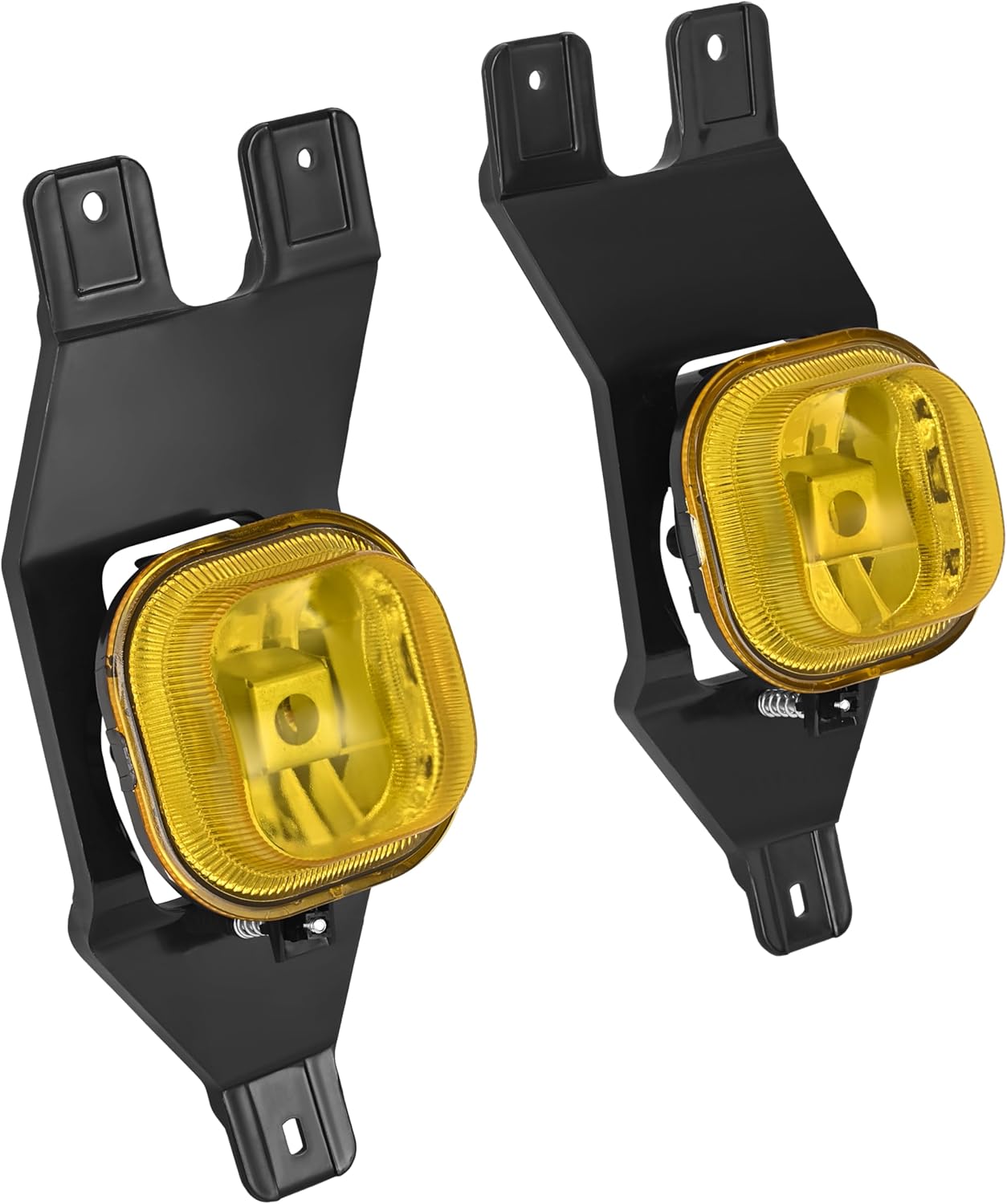 HECASA Pair Fog Lights Compatible with 1999-2004 Ford Excursion F250 F350 F450 F550 Super Duty Pickup Replacement for FO2592200 FO2593200 Driving Fog Lamp LH&RH Amber Lens+Black Bezel