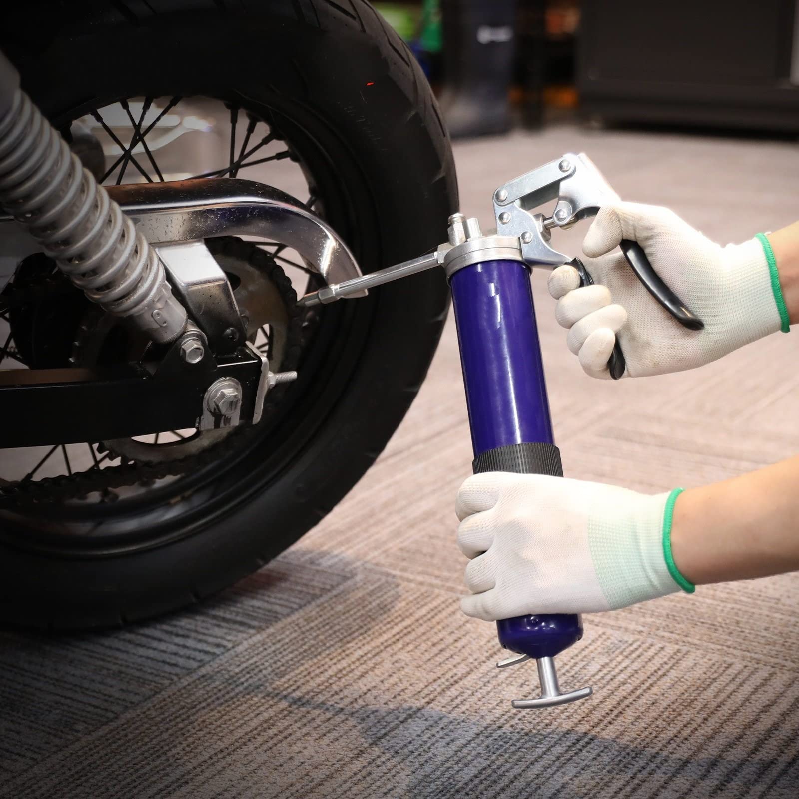 Bomba de Engrase Jeringa determinada del arma del apretón de pistola del arma de la pistola de grasa 6000psi para los camiones SUV de la lubricación del aceite y del coche Boquilla Bomba de Engrase
