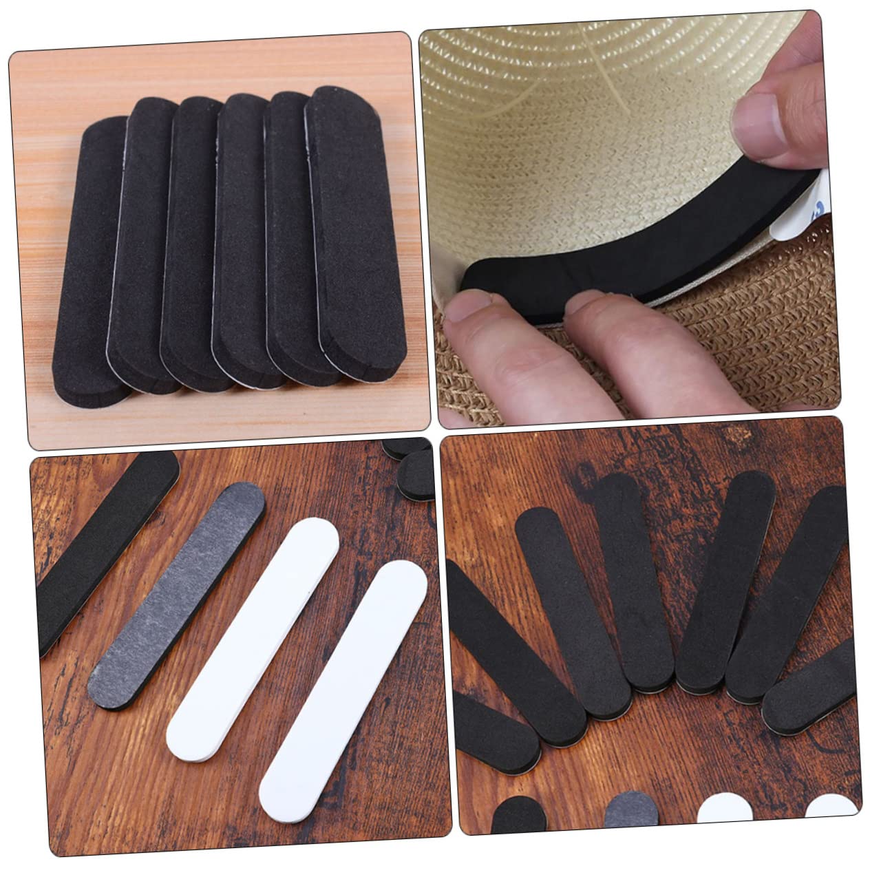 COSMEVIVI Sweat-absorbent Hat Patch Bra Liners for Men Women Hat Sweat Liner for Sports