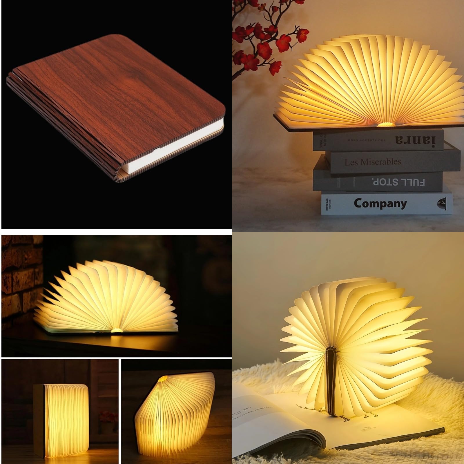 Vilygret 3 Colors Rechargeable Book Folding Lamp, Book Lights, Book - View #8