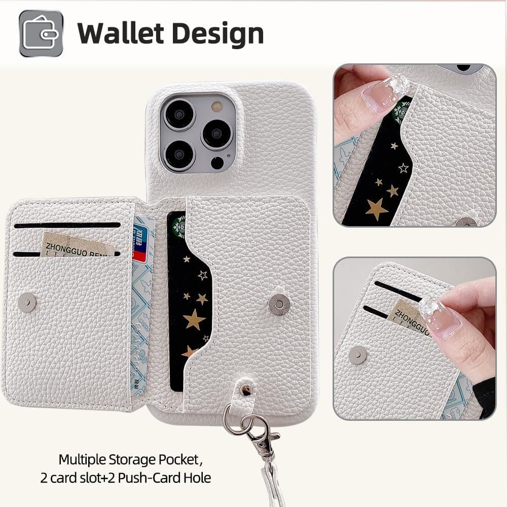 Wallet Case for Oneplus Nord 2 PU Leather Protective Cover with Wrist Strap and Kickstand Card Slot Holder, Magnetic Clasp Pocket for Back of Slim Phone Shell White