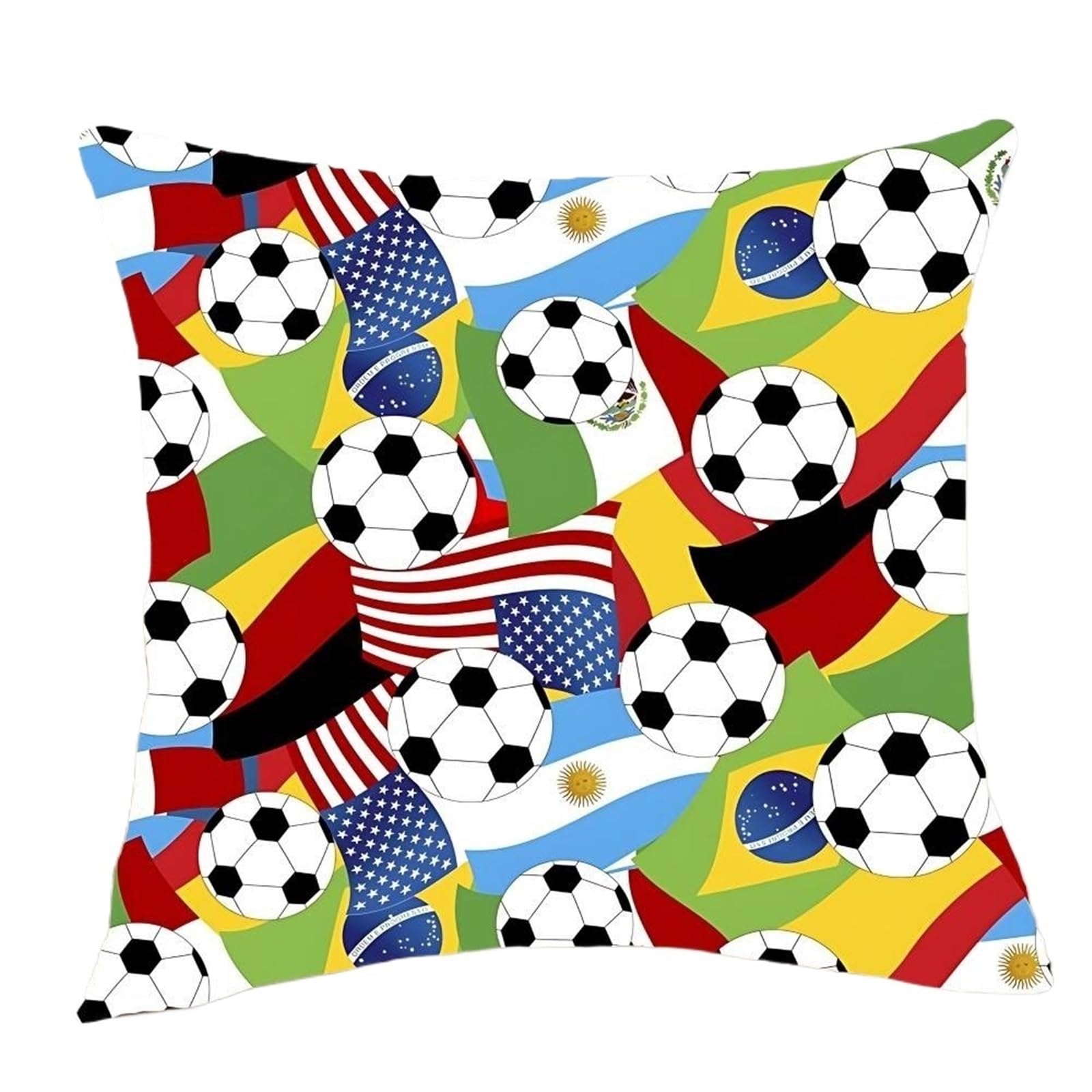 GIYXHU Football Pillow Home Living Room Bedroom Decorative Sofa Cushion for Sofa(Color3)