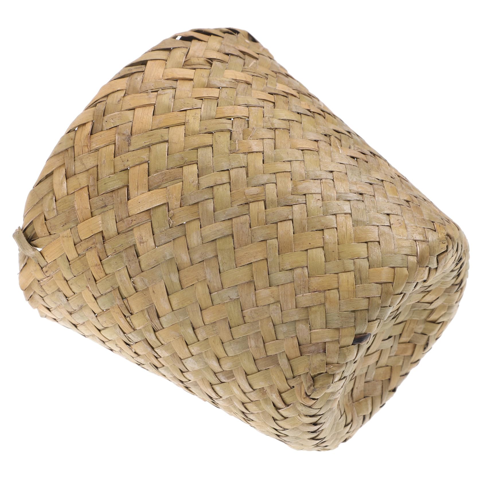 Ciieeo Round Seagrass Woven Storage Basket Waste Basket Pen Holder Natural Straw Garbage Can Trash Basket Makeup Brush Holder-image-28