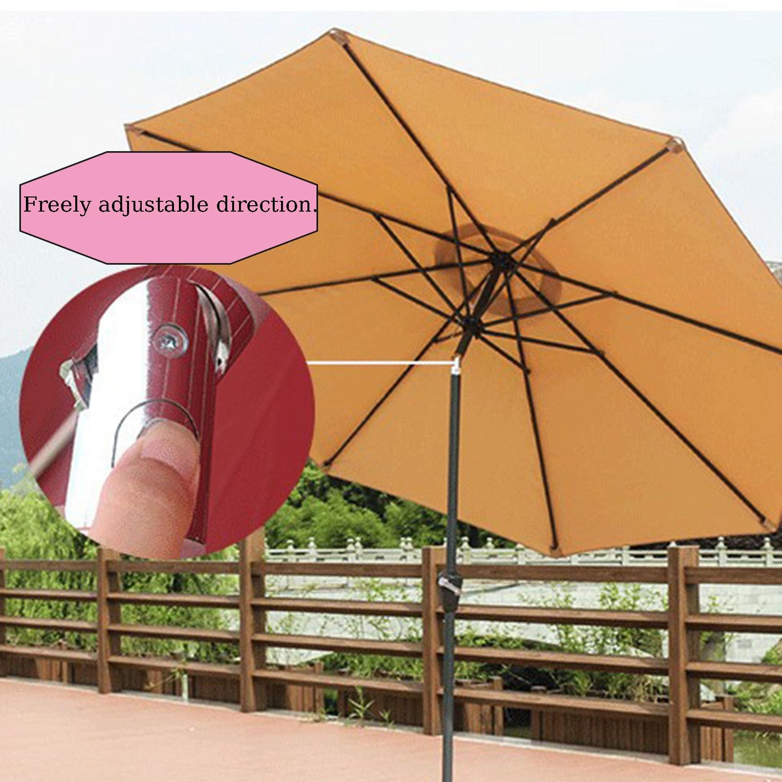 Kawiarnia, Parasol Przeciwsłoneczny, Osłona Przeciwsłoneczna, Przenośny Parasol Przeciwsłoneczny O Długości 2,7 Metra, Odpowiedni Zarówno Na Słoneczne, Jak I Deszczowe Dni.