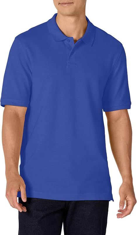 Polo de piqué de algodón de manga corta y corte recto Amazon Essentials para hombre (disponible en grande y alto)