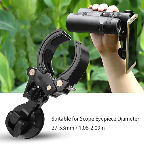 Miniatura 2 de DAUERHAFT Telescopio Monocular Binoculares Alcance, Telescopio Teléfono Celular Mount, Ocular Universal Adaptador de teléfono móvil Soporte de