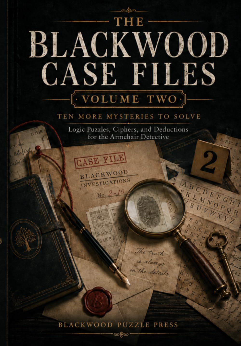 The Blackwood Case Files, Volume Two: Ten More Mysteries to Solve, Logic Puzzles, Ciphers, and Deductions for the Armchair Detective