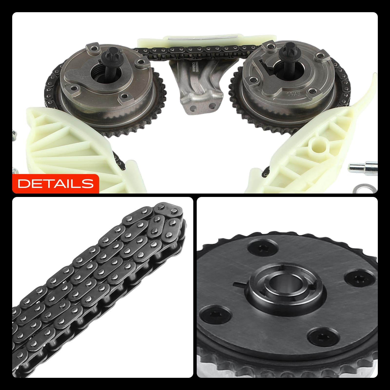 Frankberg Kit de chaîne de distribution, chaîne de distribution | 11318618318 Compatible avec: Coupé Série 3 E46, 508, DS5, M.i.n.i Cabriolet R57, 207 WA_WC_, M.i.n.i Clubvan R55