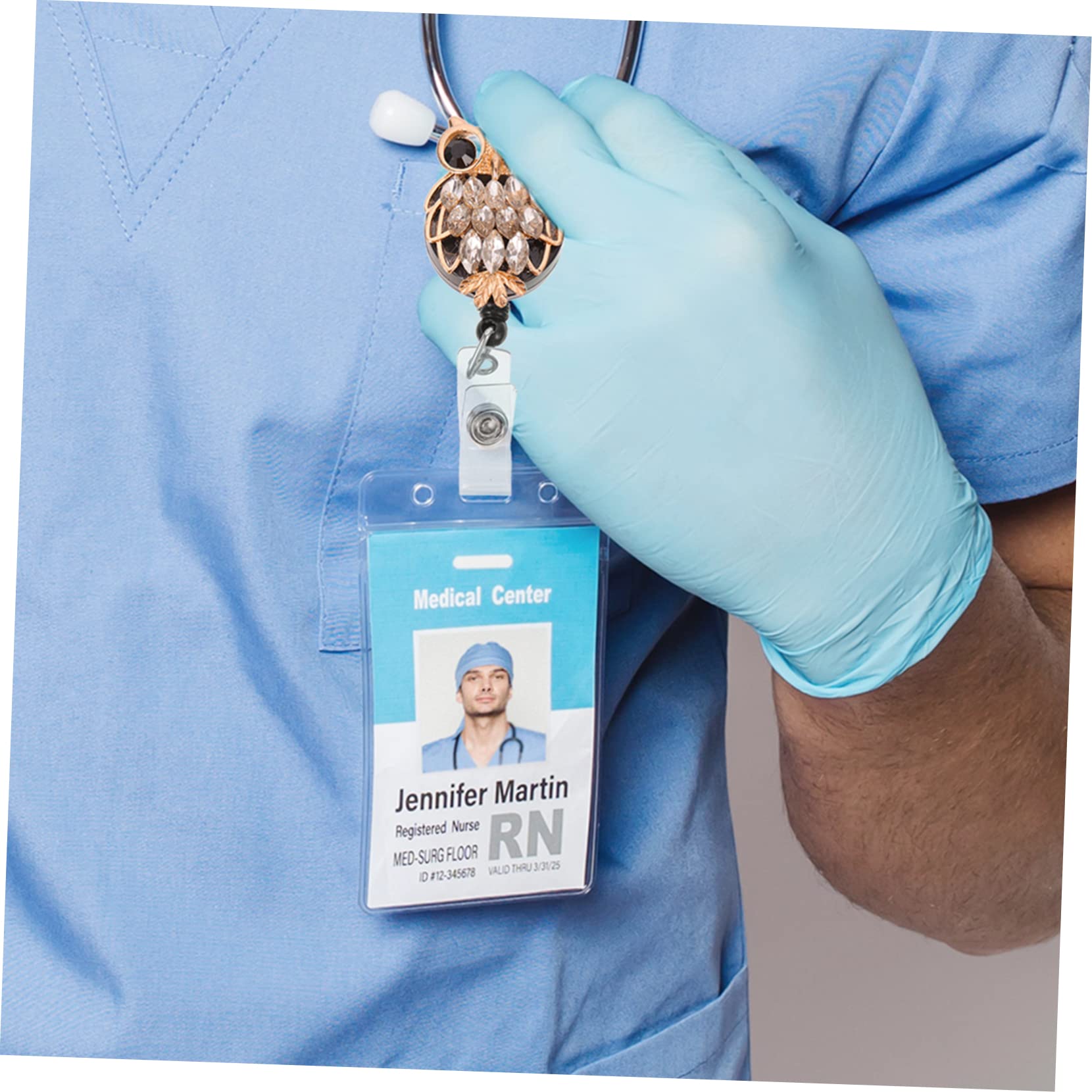 Soporte De Credencial De Tarjeta De Identificación Premium Incluido