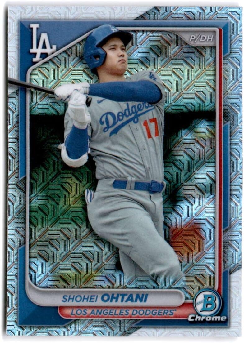 2024 Bowman Chrome Mega Box Mojo Refractor #33 Shohei Ohtani Los Angeles Dodgers MLB Baseball Trading Card Thumbnail