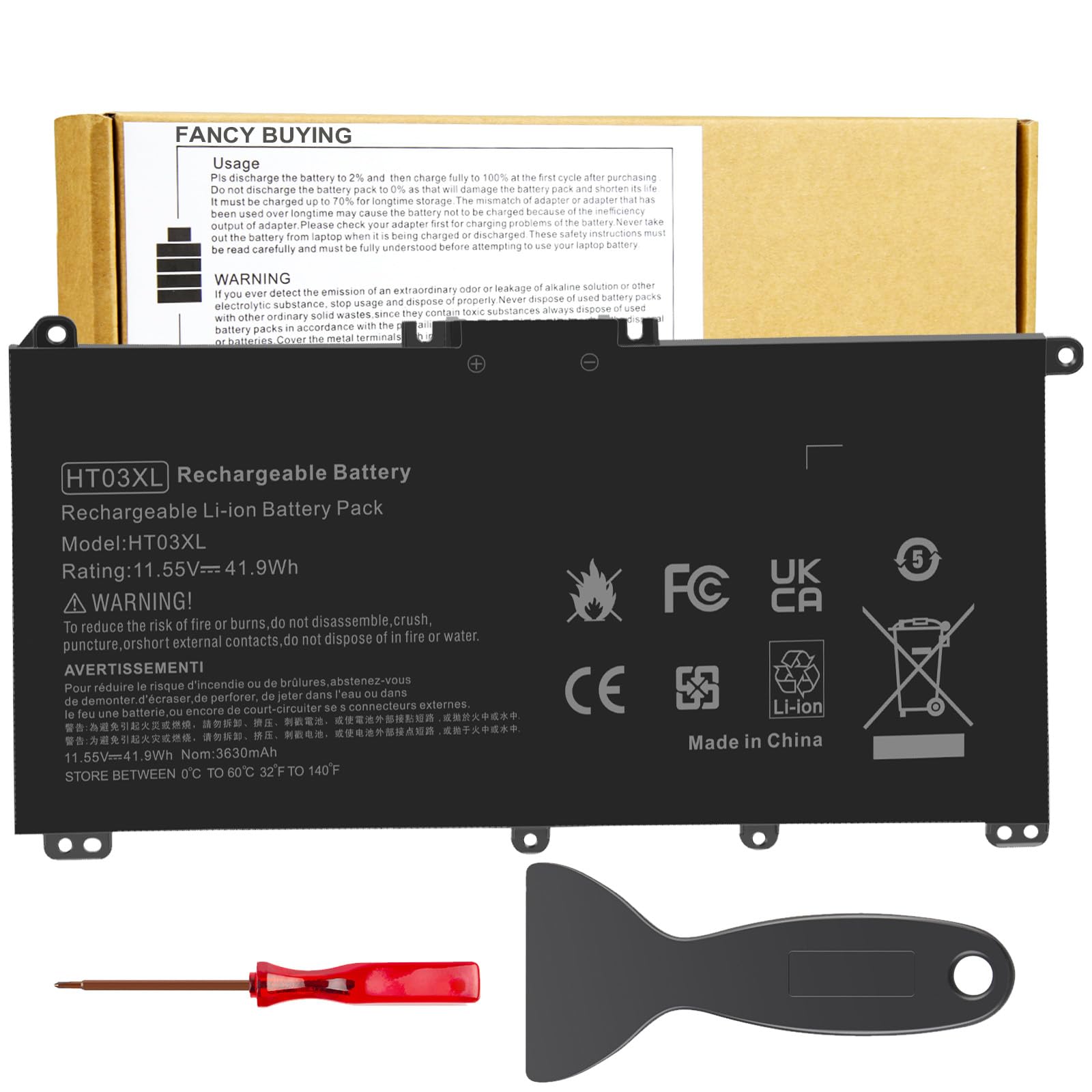 Amazon.com: HT03XL L11119-855 HTO3XL Laptop Battery for HP