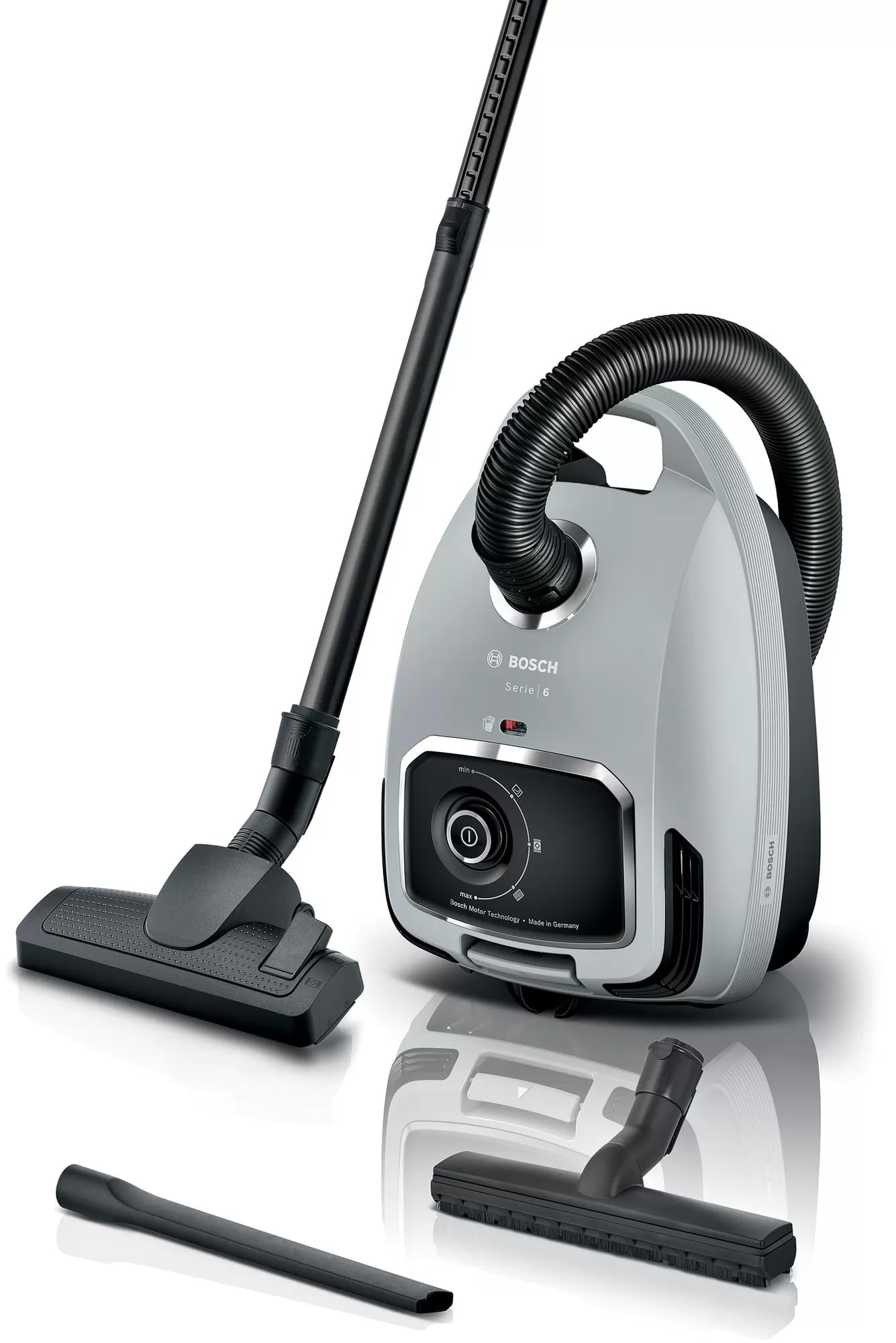 Bosch Serie 6 Staubsauger mit Beutel Grau BGL6X3001