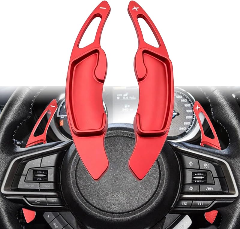 Extensões das Borboletas do Câmbio no Volante MAIMOCCY em Alumínio Vermelho para Subaru – 2 peças