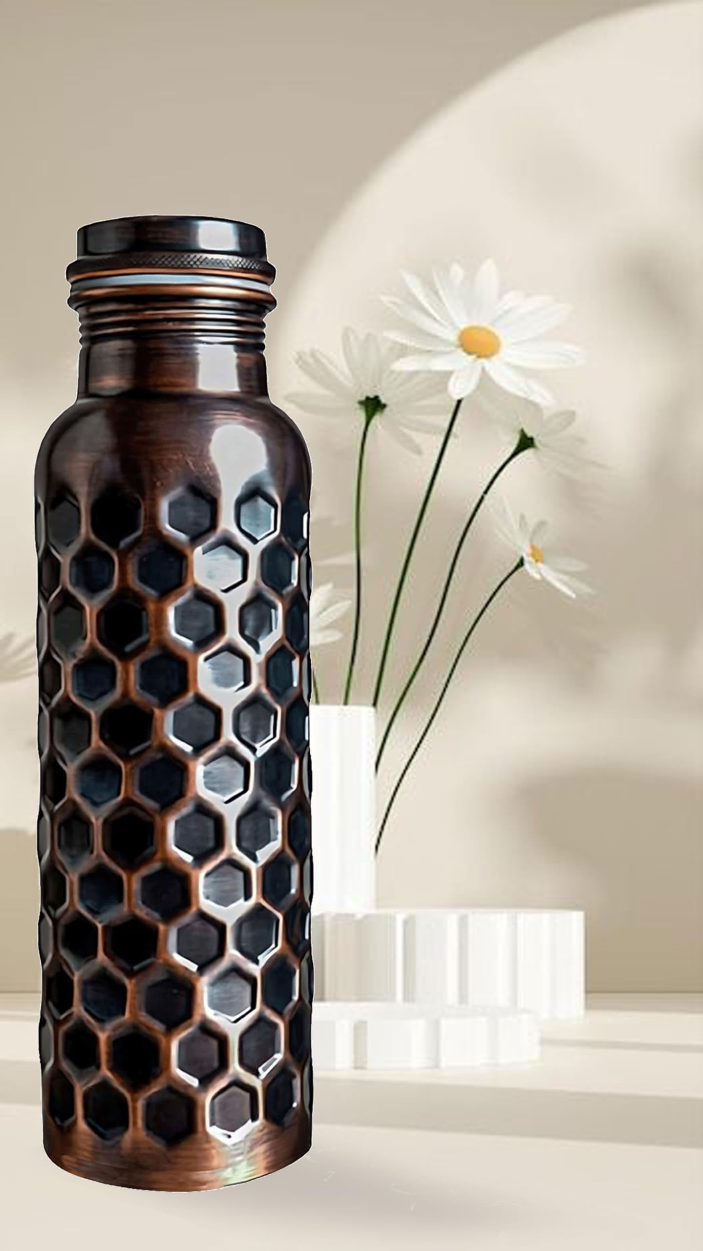 Ayurvedic Drinking Copper Water Bottle For Sports, Travel