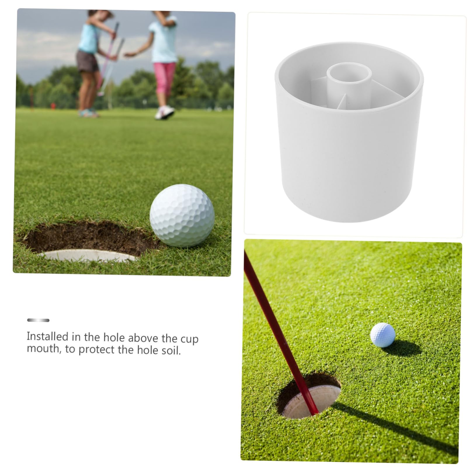 INOOMP Golf Hole Cup Replacement Putting Cup Training Tool Plastic for Golfing
