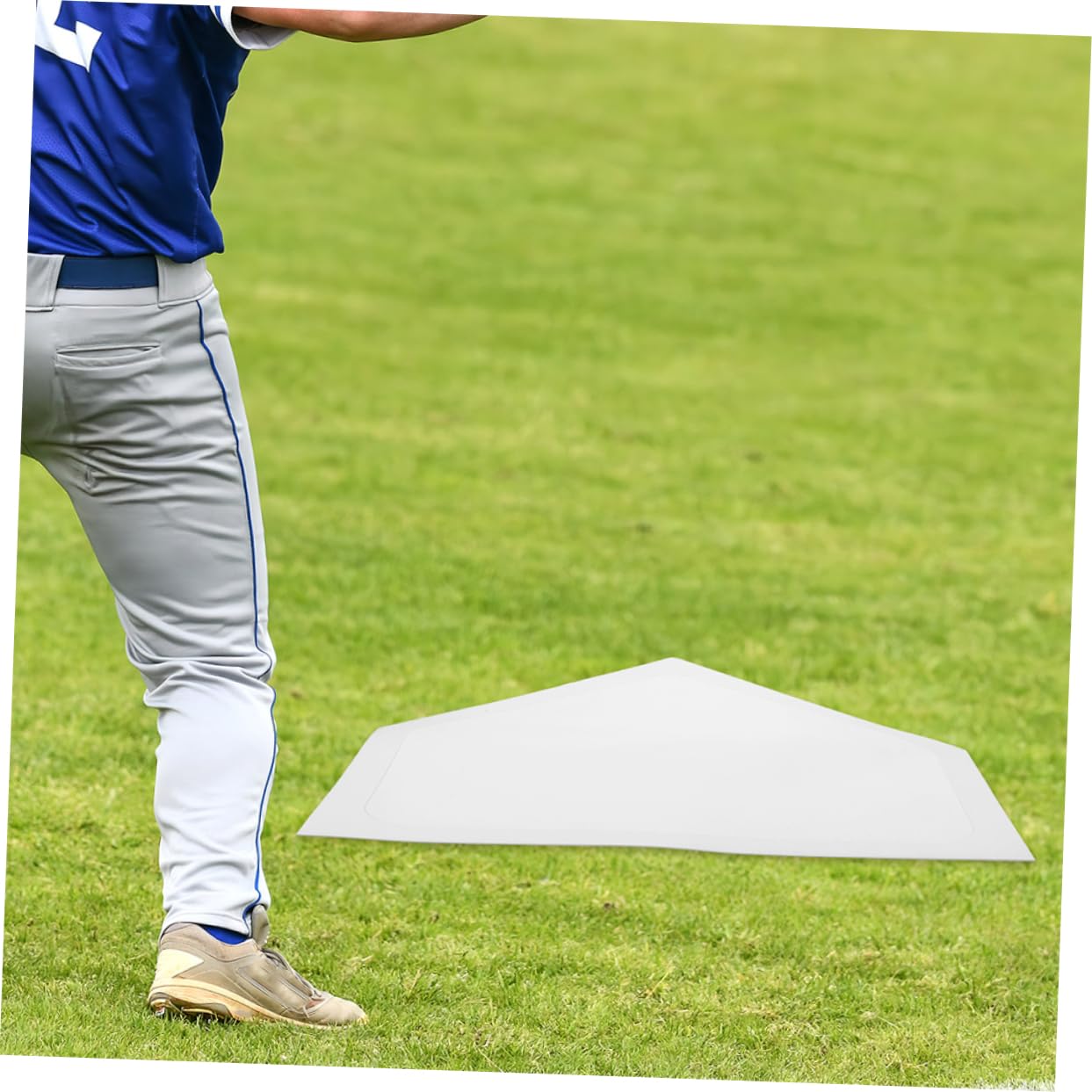 WOONEKY Outdoor Pitcher Markers Baseball Training Mat Home Plate Rug Markers for Baseball Pitcher