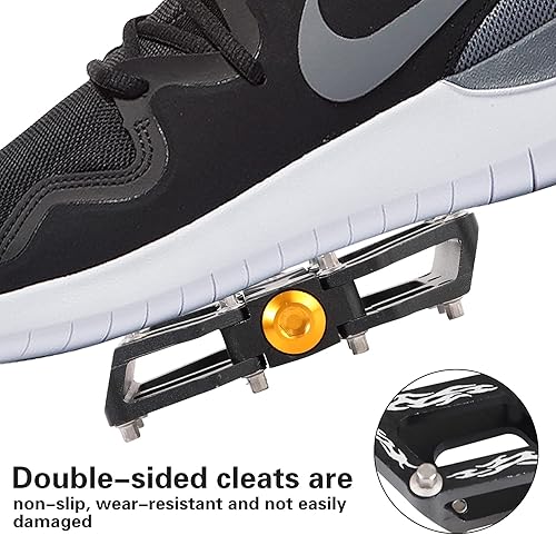 Miniatura 5 de MTBRoad Bike Pedales de aleación de aluminio Pedales de bicicleta Pedales de bicicleta de montaña 916 "Plataforma de rodamiento sellado para BMX MTB