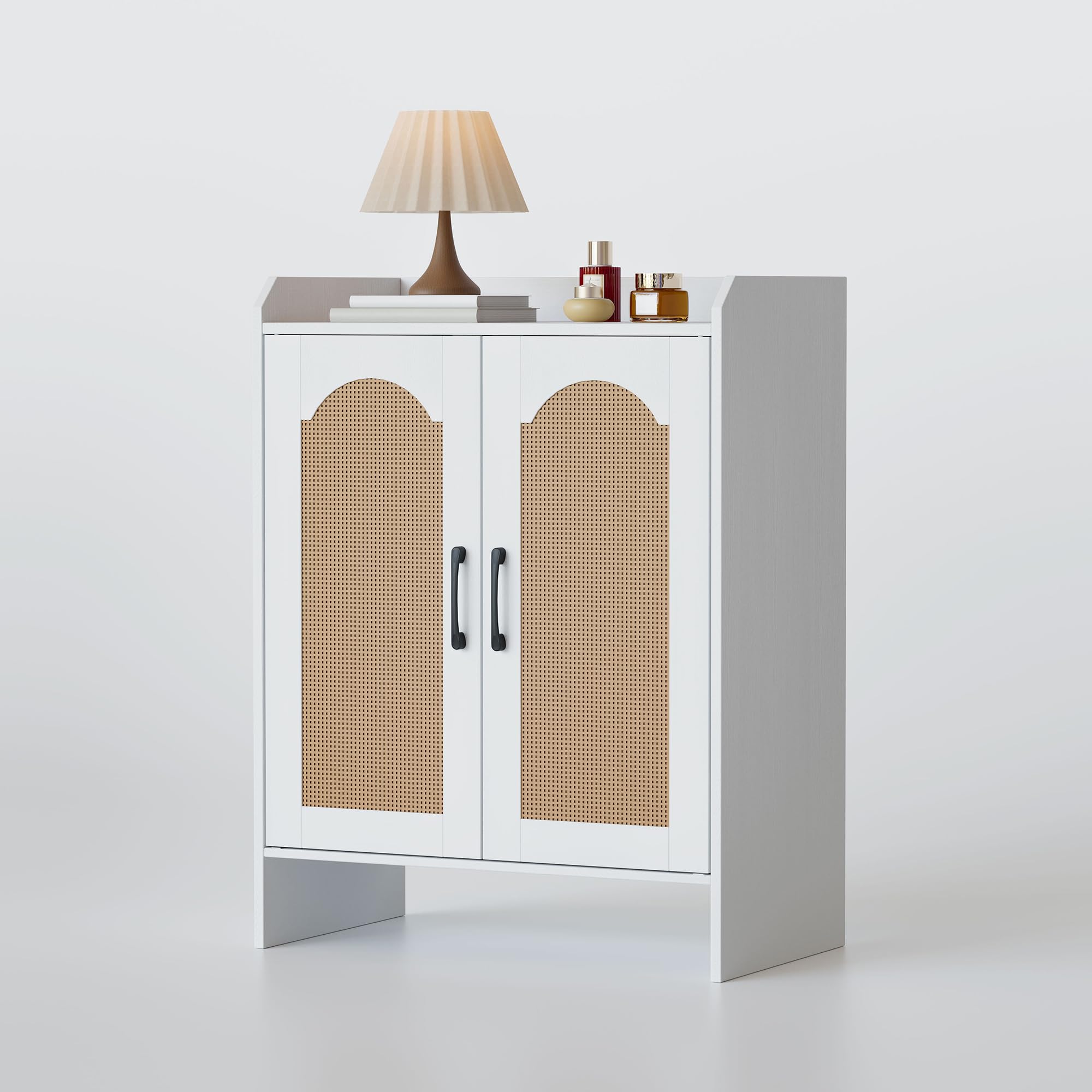 Mericonia Scarpiera Moderna 5 Ripiani Regolabili, Bianco, 67x36.5x90 Cm, Armadio Per Scarpe In Legno, Con Kit Anti-Ribaltamento