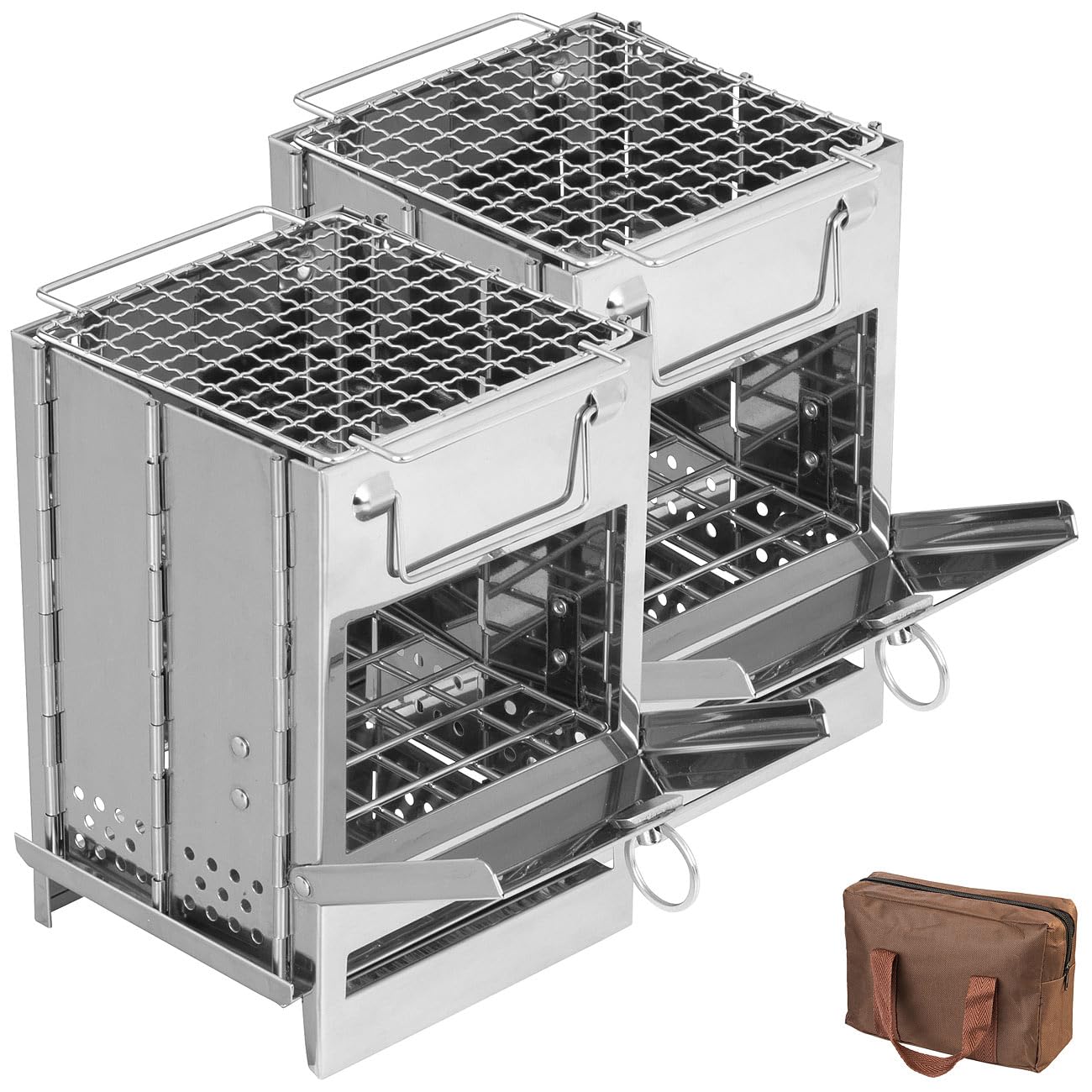 2 réchauds à bois pliables [PEARL]