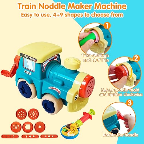 Miniatura 3 de Juegos de masa para niños de 4 a 8 años, artes y manualidades para niños de 4, 5, 6, 7, 8, 9, 10 años, kits de creaciones de cocina con moldes de