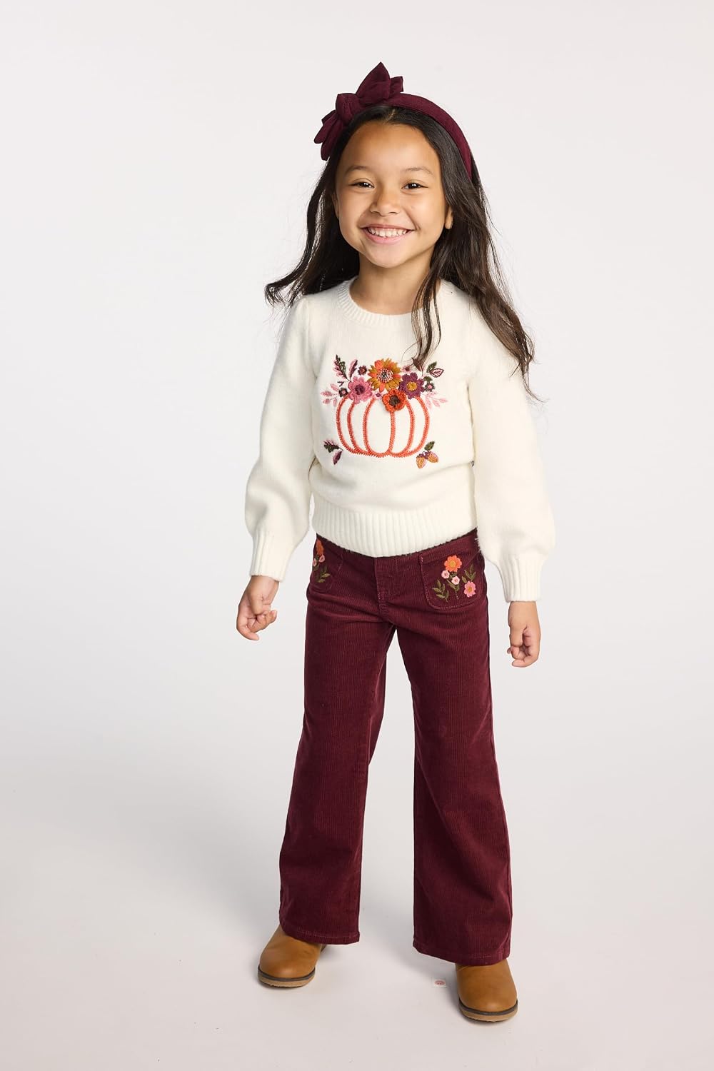 Gymboree Girls' and Toddler Embroidered Crew Neck Sweaters
