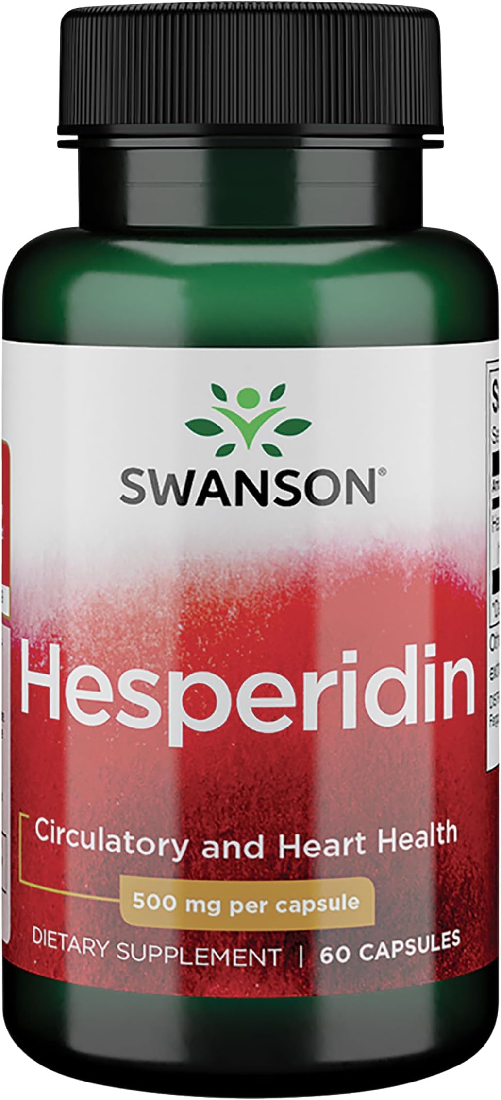 Swanson Hesperidin - Citrus-Derived - Cardiovascular & Hearth Health Support- Contributes to Muscle Recovery* - Features Antioxidant Properties - Gluten Free & Non-GMO - 60 Capsules