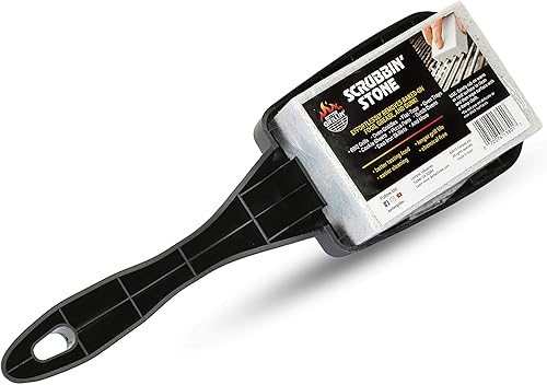 Better Grillin - Limpiador de parrilla de piedra, protege las manos y las uñas al fregar la parrillaplancha con piedra de fregar