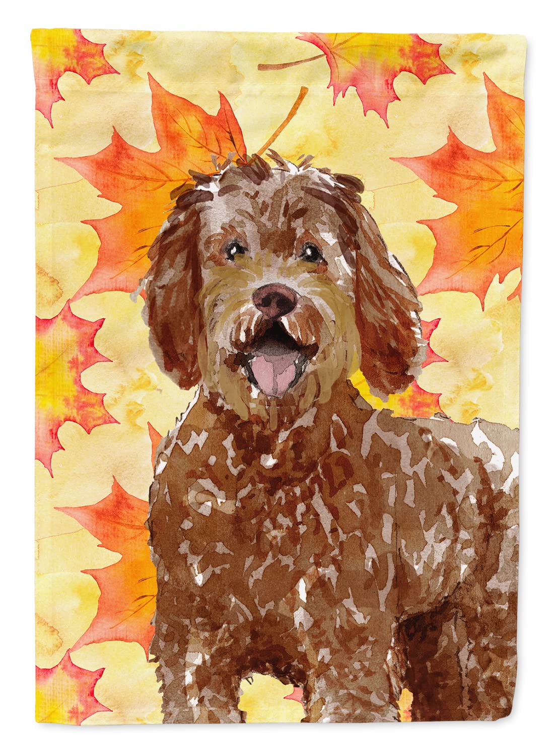 Drapeau de Jardin Labradoodle Automne Petit Ornement Multicolore Caroline's Treasures CK1837GF