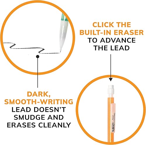 Miniatura 7 de BIC - Lápiz mecánico Xtra-Sparkle punta media 132 pulgadas 24 unidades