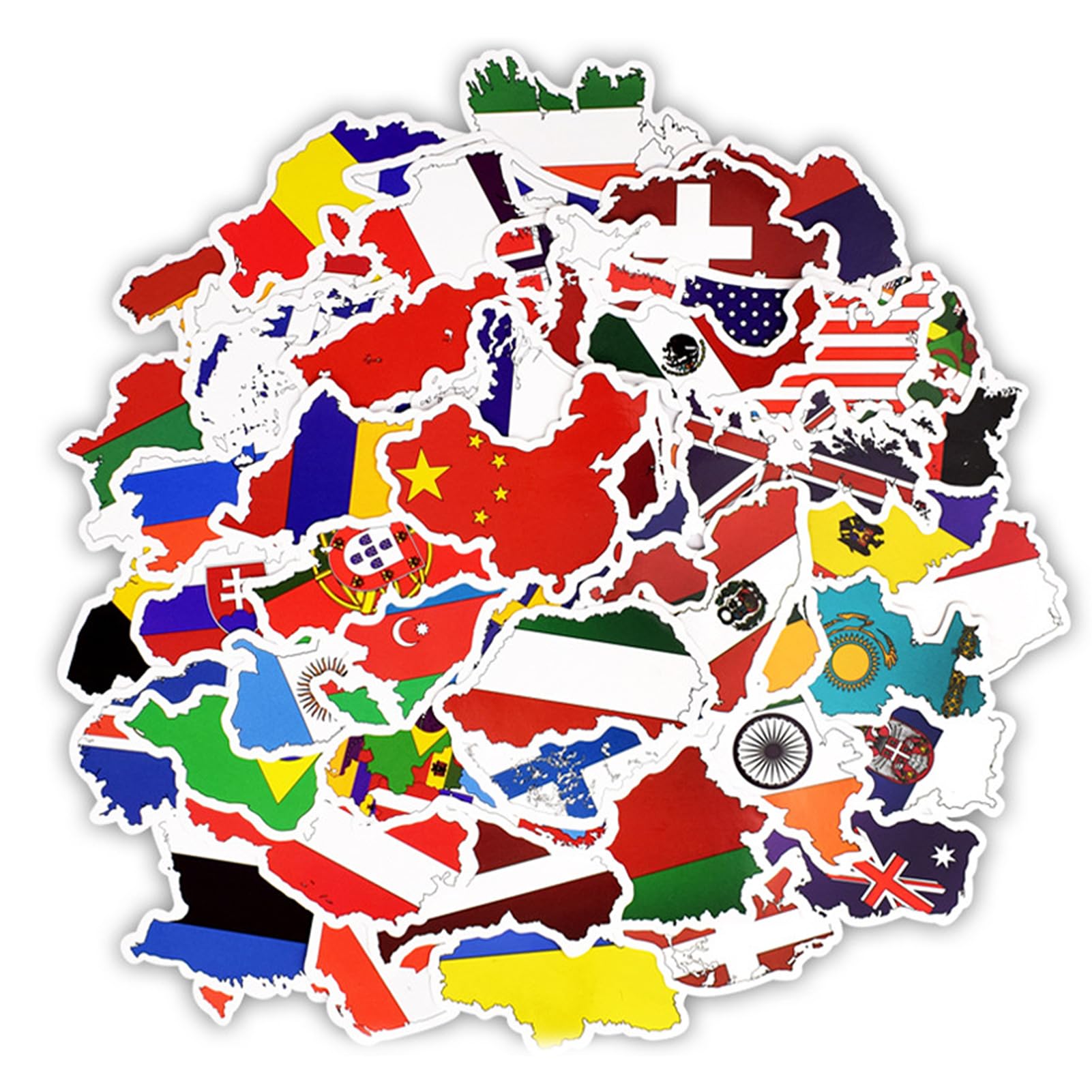 Naklejka z flagą narodową, mapa kraju, naklejka podróżna, winylowa, laptop, bagaż, walizka, wodoszczelna, odporna na działanie promieni słonecznych, dekoracja na laptopa, bagaż, samochód i wiele