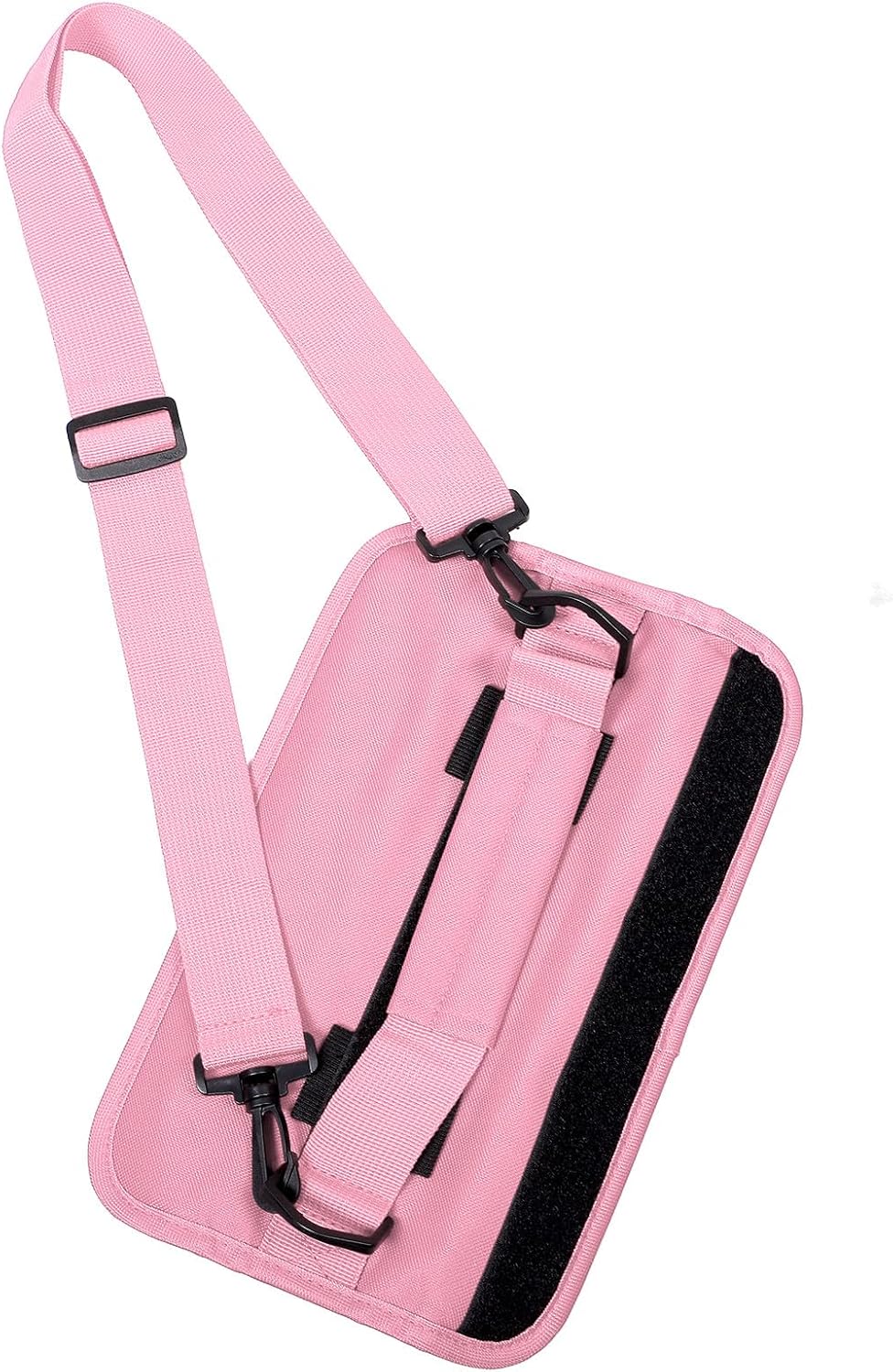 Compact Lightweight Golf Carry Bag with Adjustable Strap – Foldable Pink Shoulder Golf Clubs Travel Case for Practice and Driving Range